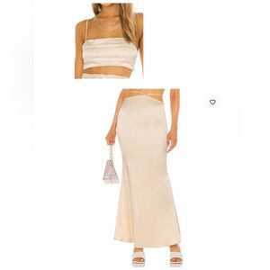 Jaida Maxi Skirt (XS) & Top (S) - vanilla set